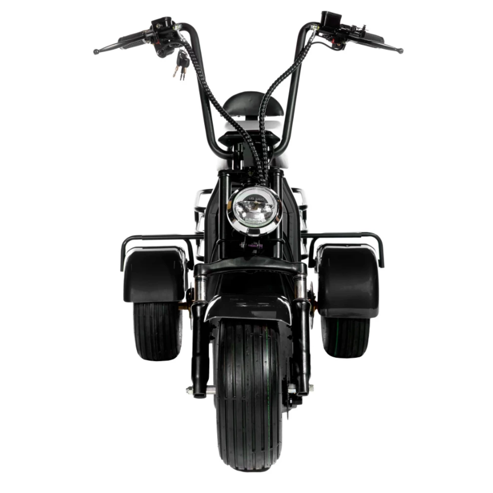 Электроскутер Citycoco Trike Mini 1000W 48V 20AH Чёрный