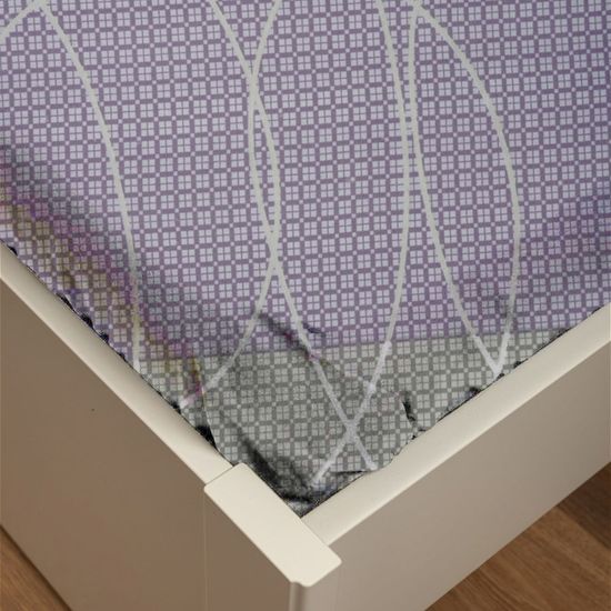 КПБ  Нурай, Евро, 70х70, простыня 180х200х30 . DOMTEKC