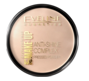 EVELINE МАТИРУЮЩАЯ МИНЕРАЛЬНАЯ ПУДРА С ШЕЛКОМ ANTI-SHINE COMPLEX PRESSED POWDER - 31 TRANSPARENT серии Art. PROFESSIONAL Make-up