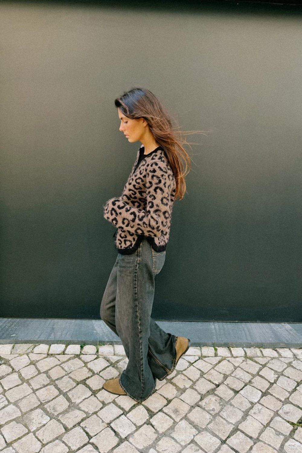 ZARА ЖАККАРДОВЫЙ КАРДИГАН С АНИМАЛИСТИЧЕСКИМ УЗОРОМ, ЛЕОПАРДОВЫЙ