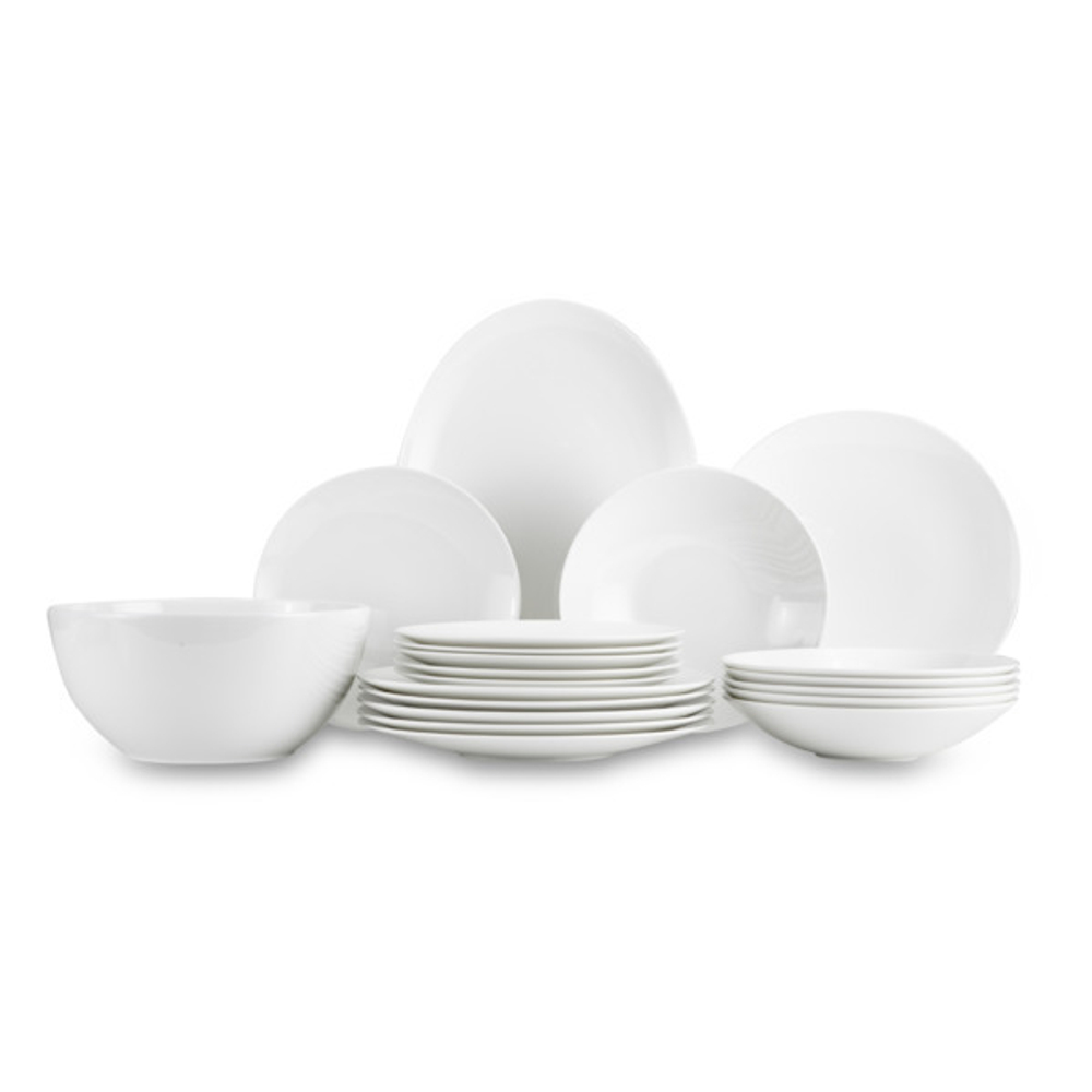 Сервиз столовый 20 предметов на 6 персон Narumi Белый декор