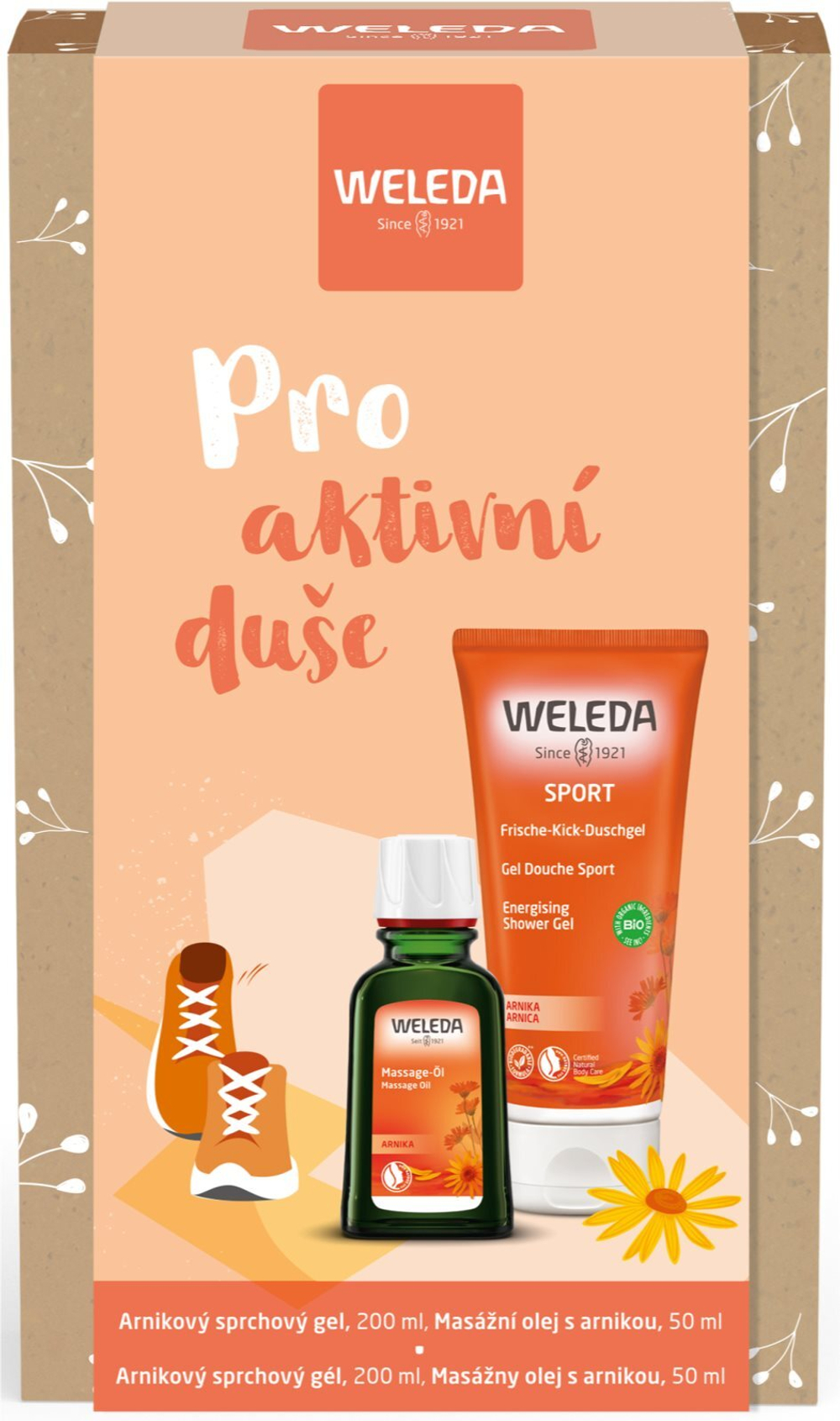 Weleda Set pro Aktivní Duše - гель для душа /  2 шт.   / GTIN 8590129007643