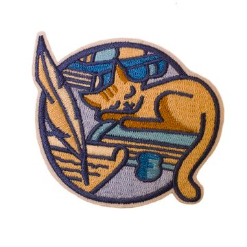 Нашивка термоаппликация на одежду и на рюкзак. Kitty. Кошка