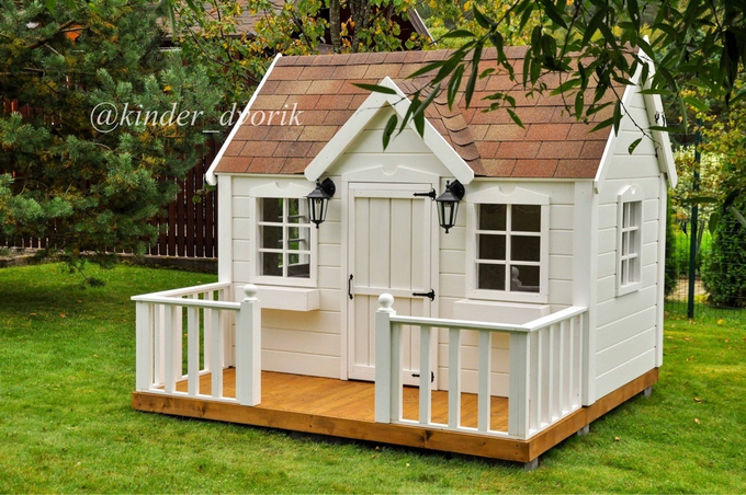 Детский деревянный домик "Незабудка"