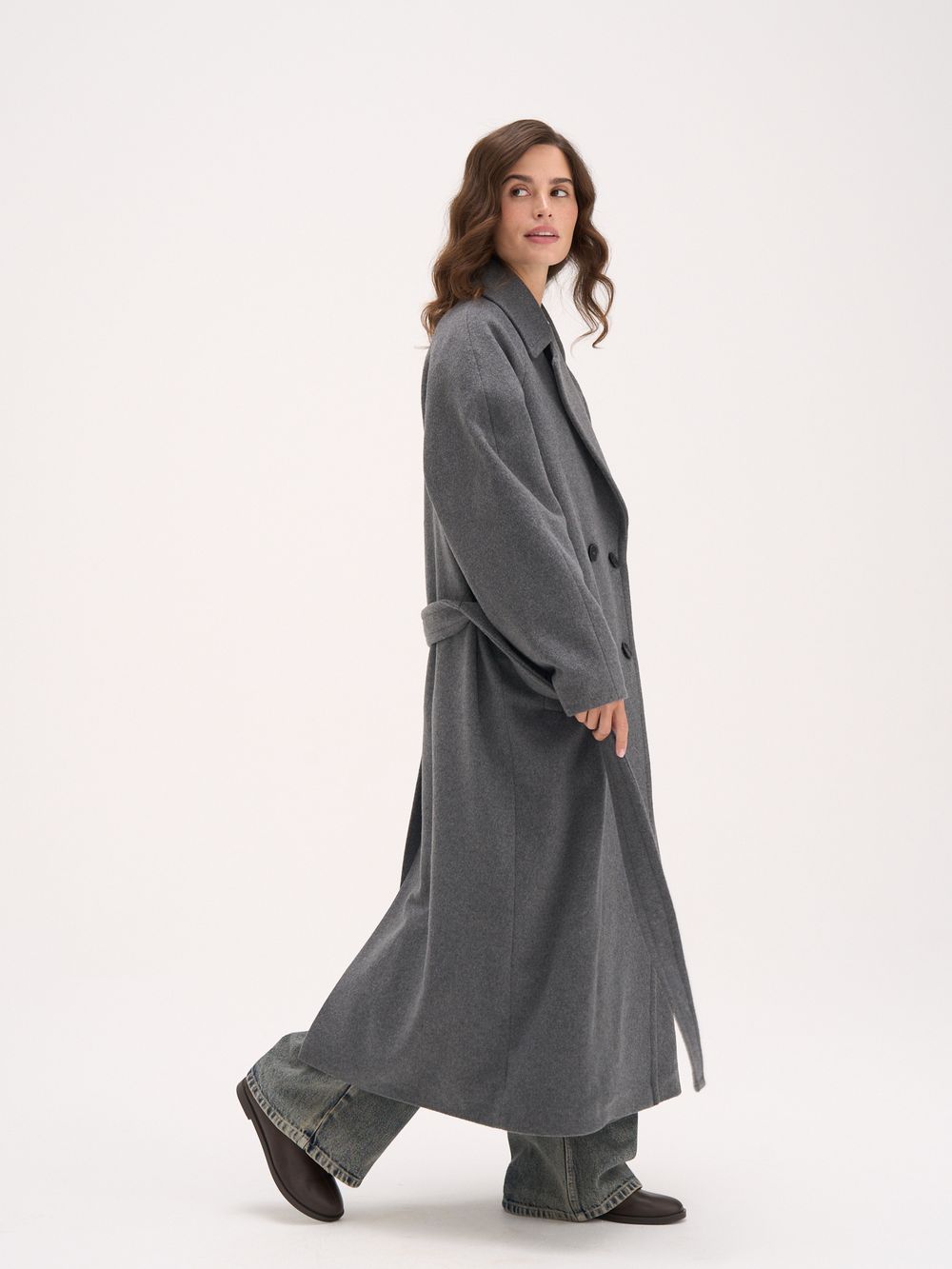 Пальто демисезонное "Графит" женское