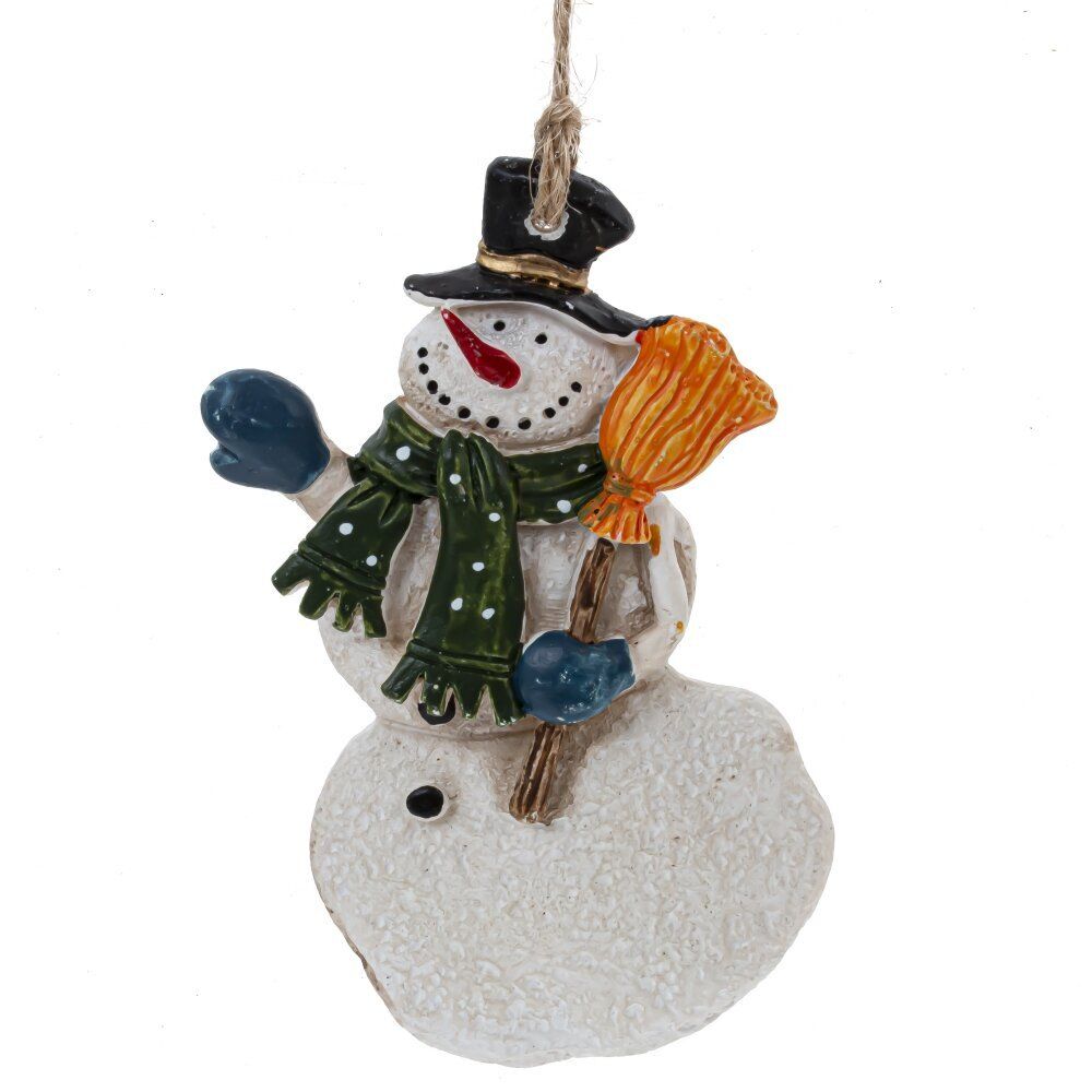 GAEM Изделие декоративное подвесное "Снеговик", L6 W1 H9 см, 6в.