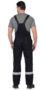 Костюм куртка, п/комб. синий с вас. и чер. отд. (узб.Саржа 100% хлопок)