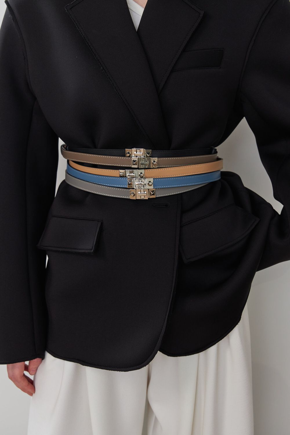 ТОНКИЙ РЕМЕНЬ С ЗАМОЧКОМ BLUE|NUDE