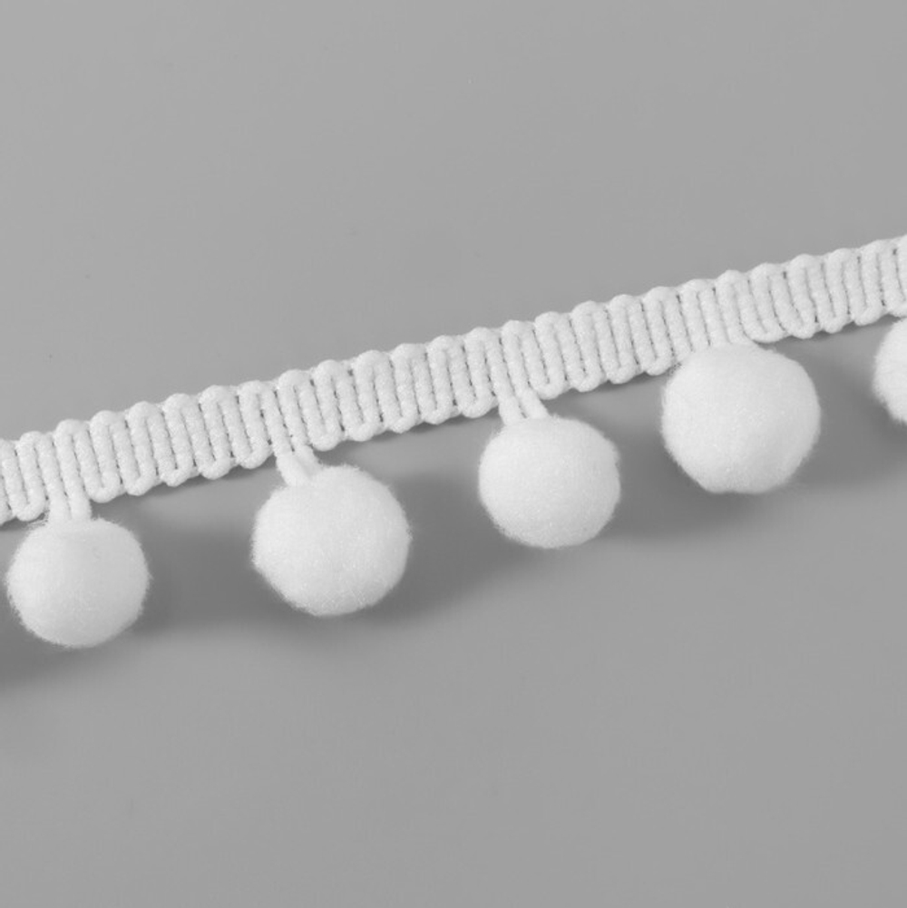 Тесьма с помпонами D 10 мм