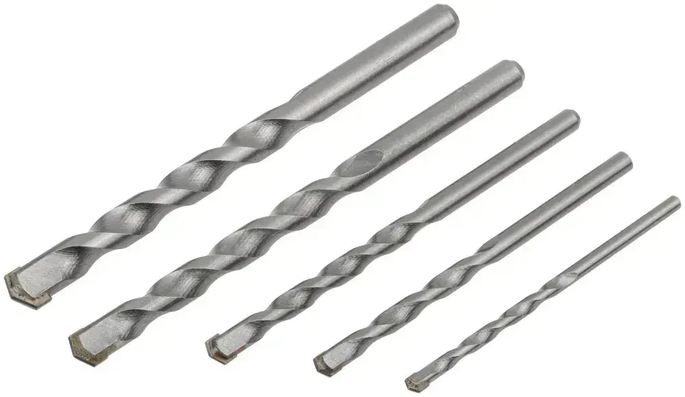 FIT Сверла по бетону кирпичу 4, 5, 6, 8, 10 мм 5 шт победитовые ударные