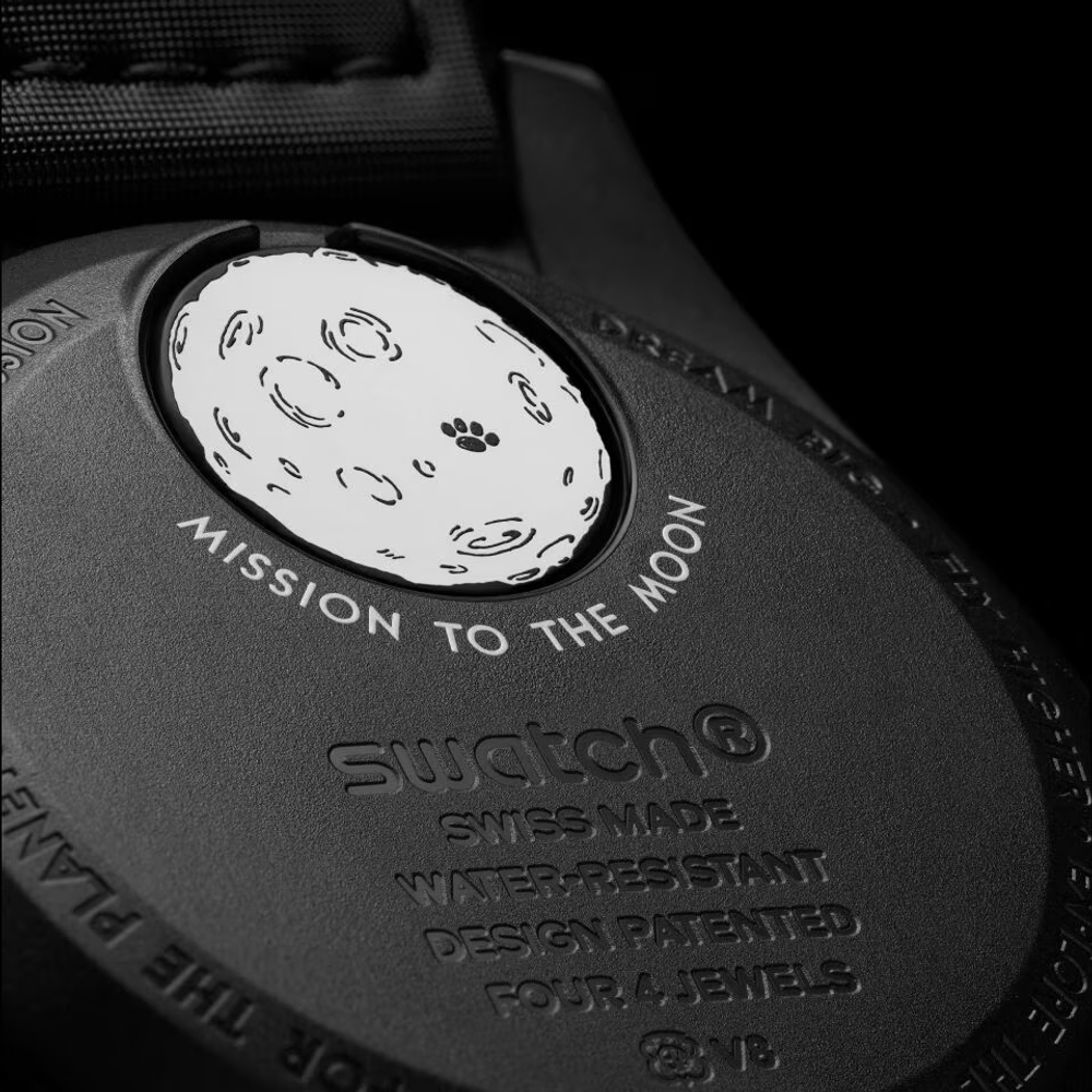 SWATCH Men 42mm Black Watch SO33B700