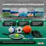 Ангар пневмокаркасный для спорта и мероприятий «Старт» 50х20х15 м — из ПВХ, зелёный, с окнами