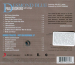 Paul Desmond With Strings / Desmond Blue (CD)