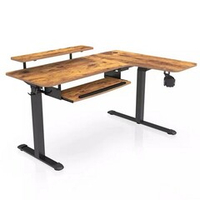 Стол для компьютера угловой (правый) c электрической регулировкой по высоте EUREKA ERK-L60R-RB (ERK-L60R-RB)