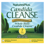 NaturesPlus, Очищение от кандиды, программа на 7 дней, 2 бутылочки по 28 капсул