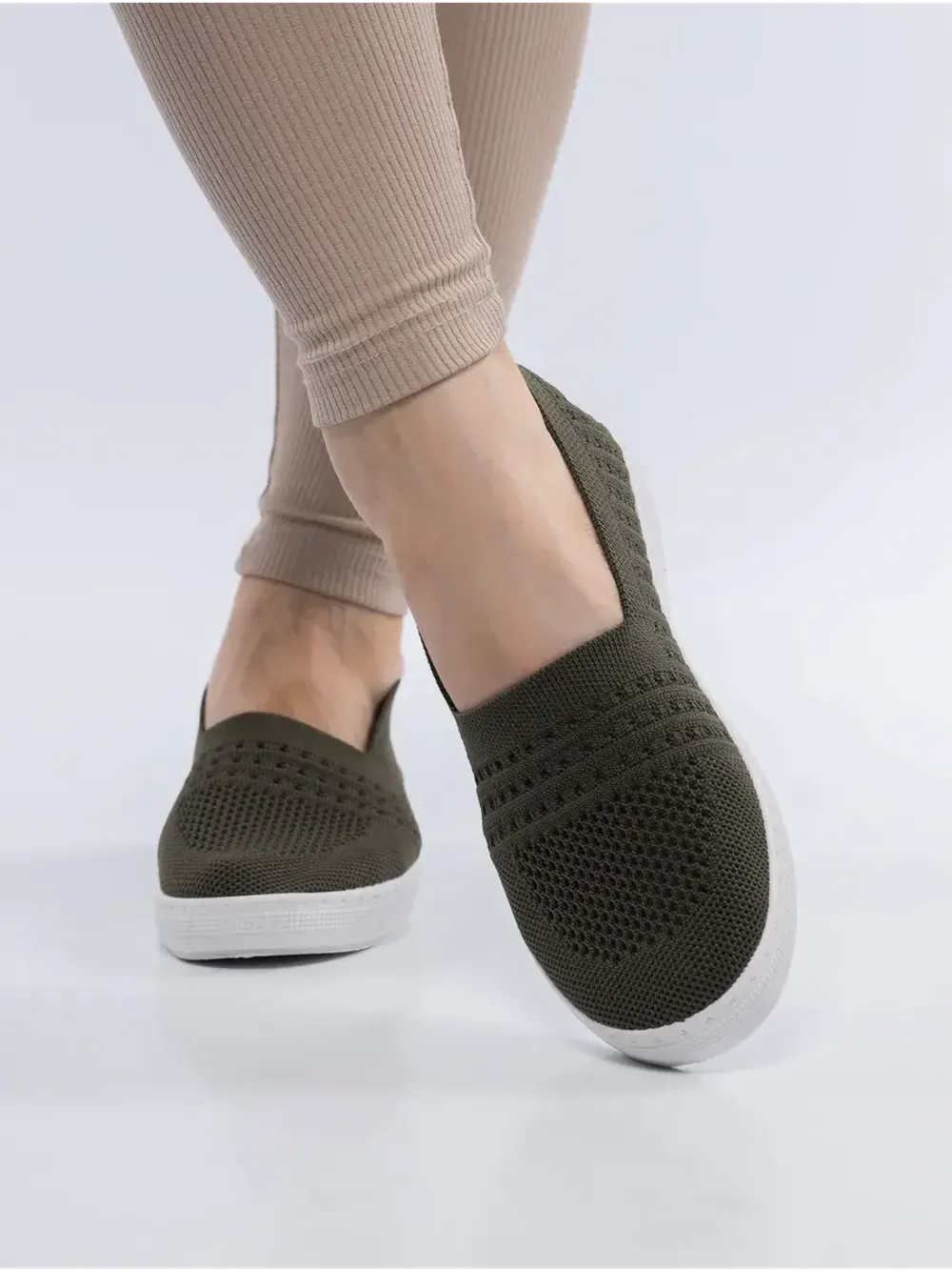 Мокасины летние текстильные