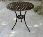 Стол кофейный из литого алюминия Harbin 60