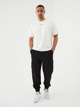 Джоггеры карго джинсовые