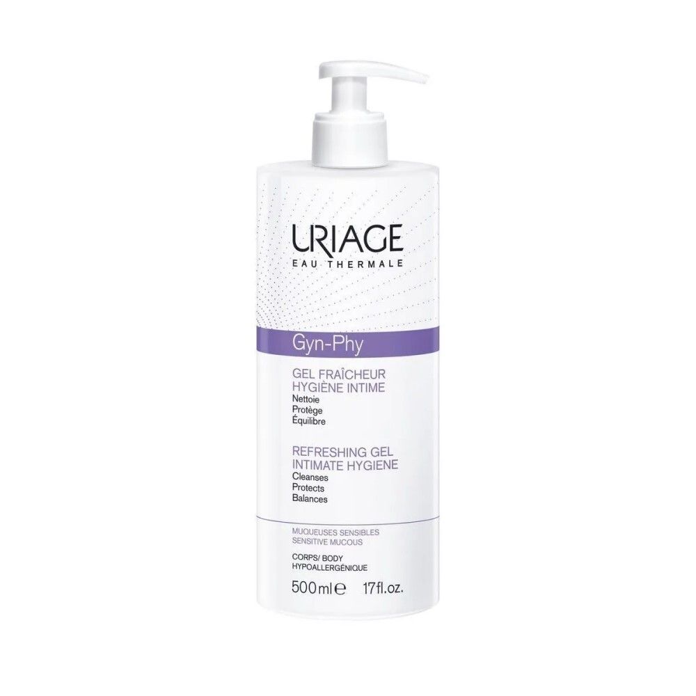 Uriage Gyn-Phy Refreshing Gel Intimate Hygiene Освежающий гель для интимной гигиены, 500 мл