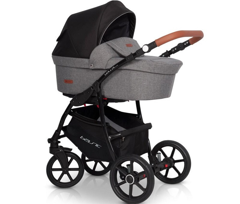 Детская коляска Riko Basic Bella Lux 3 в 1 01 темно-серый