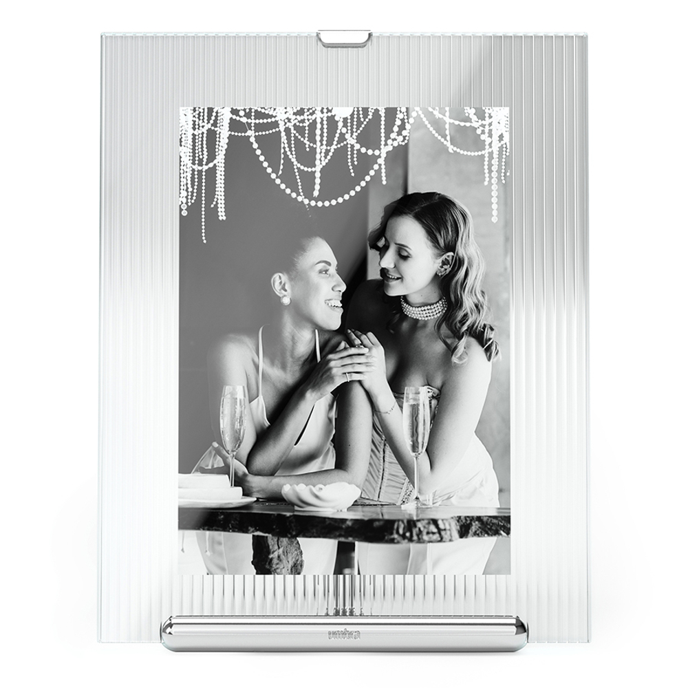 Фоторамка flute, 20х23 см, хром