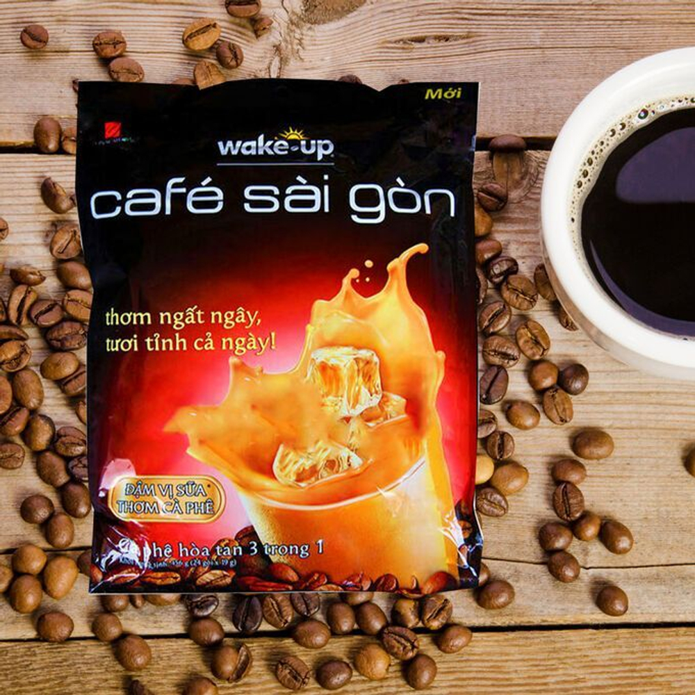 Вьетнамский растворимый кофе WakeUp Saigon 3в1 (VinaCafe) 24 пак.