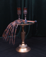 Коричневый флоггер Scandal из натуральной кожи - 78 см. (Цвет: коричневый)