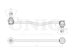 Стойка стабилизатора передняя UNIO SSP-50175