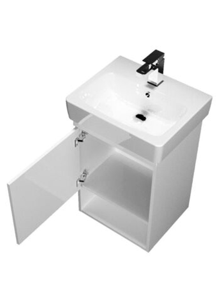 Тумба 1Marka Tera 55П 1д. Белый глянец