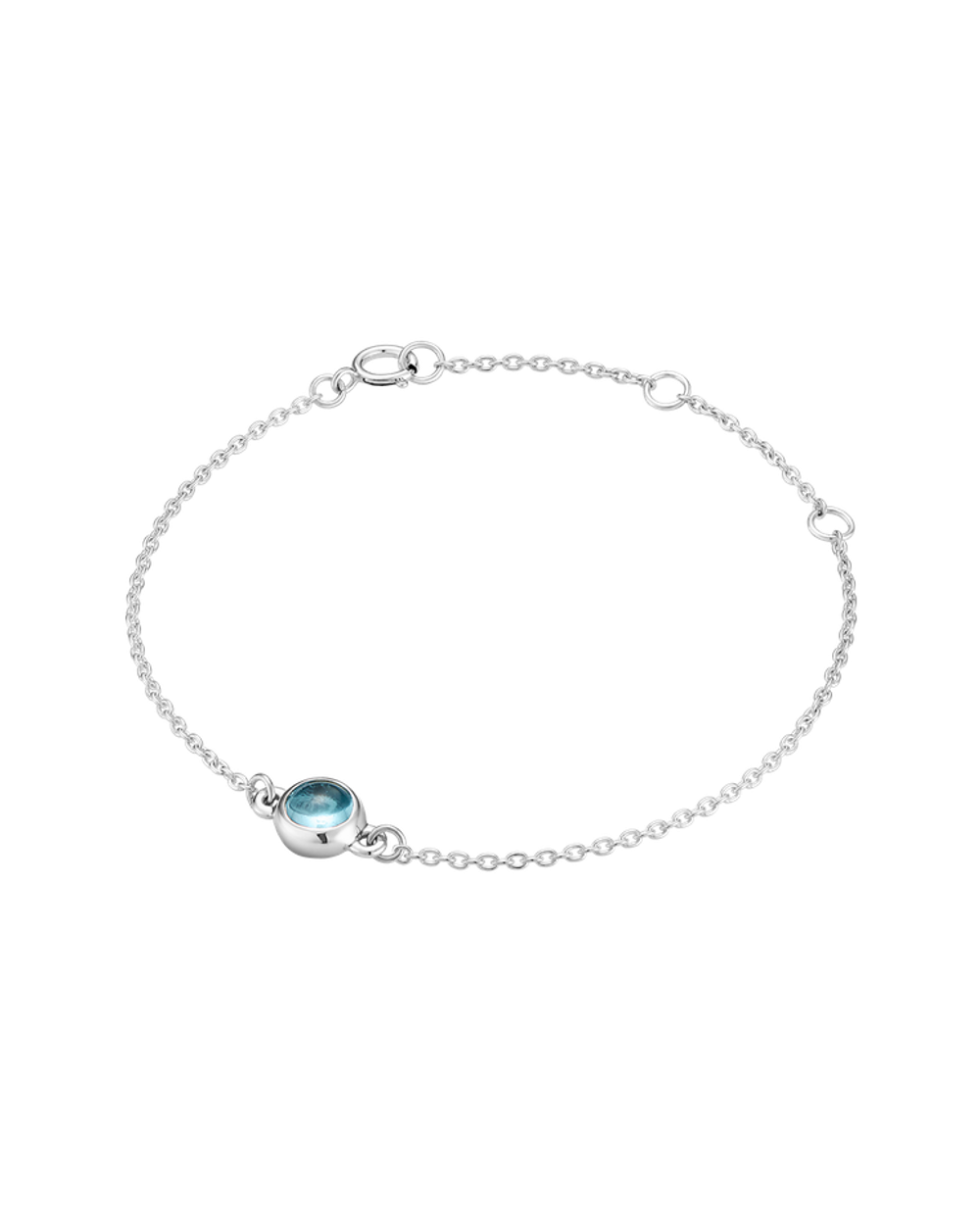 Браслет Alpha с голубым топазом