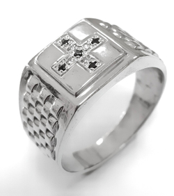 Ювелирное мужское кольцо из серебра,вставка раух топаз