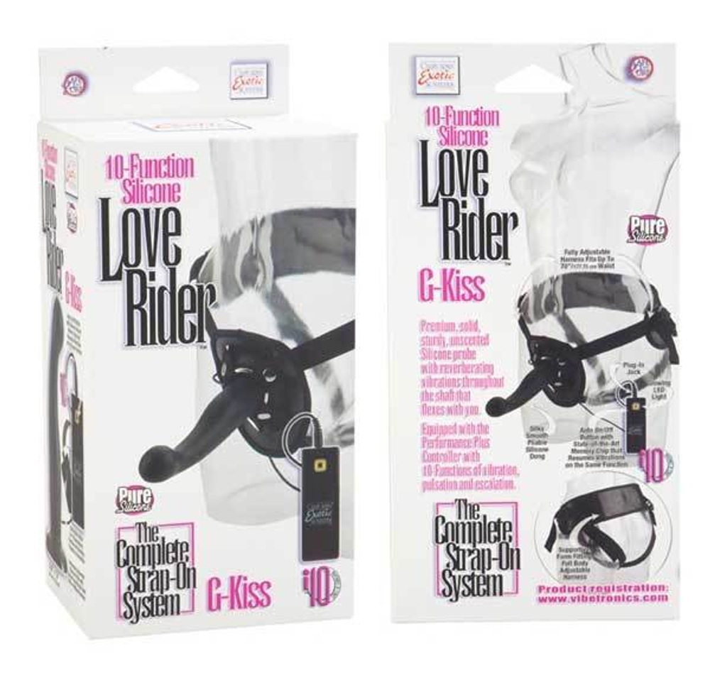 Страпон унисекс Love Rider G-Kiss с вибрацией
