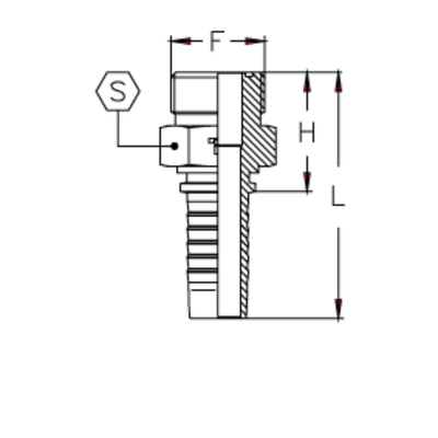 Фитинг DN 16 ORFS (Ш) 1