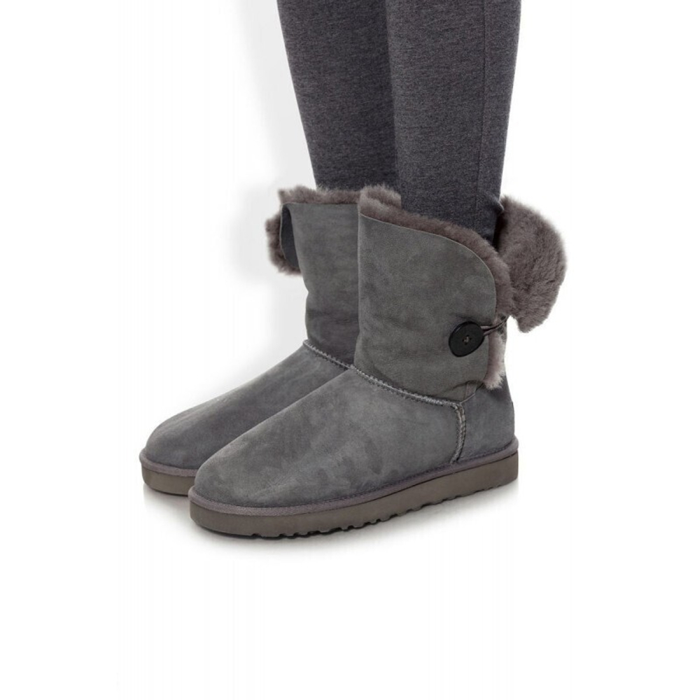 Угги Bailey Button Grey