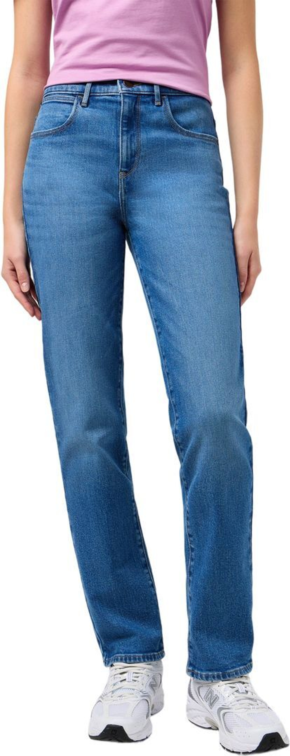 Джинсы Wrangler STRAIGHT MID WASH синий