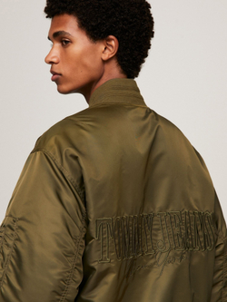 Бомбер Tommy Jeans Relaxed Fit Sateen Drab Olive Green - XL