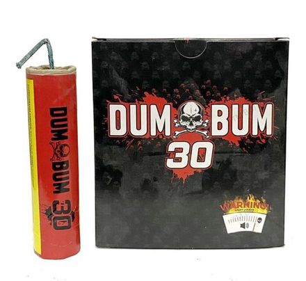 Петарды фитильные "DUM BUM 30" В031 119мм 26-30мм к-т4 шт  (1/60)