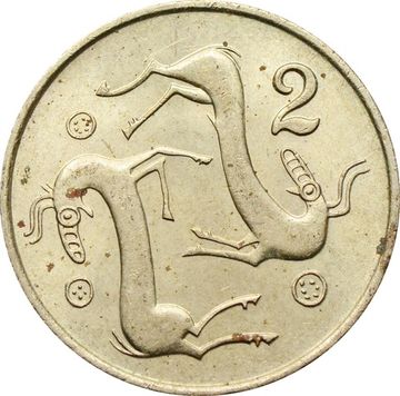 2 цента 1983 Кипр