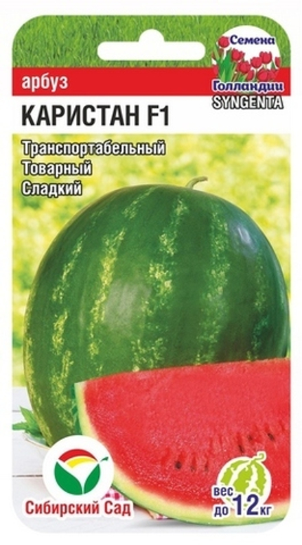 Арбуз Каристан 3шт Сибсад