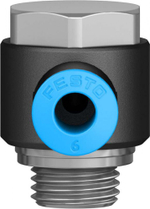 QSLV-G1/4-6-100 Угловой штуцер с цанговым зажимом и резьбой