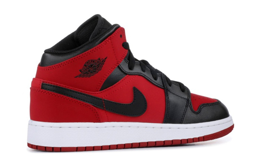 Jordan 1 Mid Gym Red Black GS