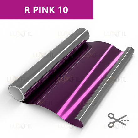 Пленка солнцезащитная зеркальная R PINK 10 LUXFIL, на отрез (ширина рулона 1,524 м.)