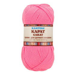 Карат (Розовый 054) пряжа Камтекс 50% объемный акрил, 50% ПАН 5х100г/165м