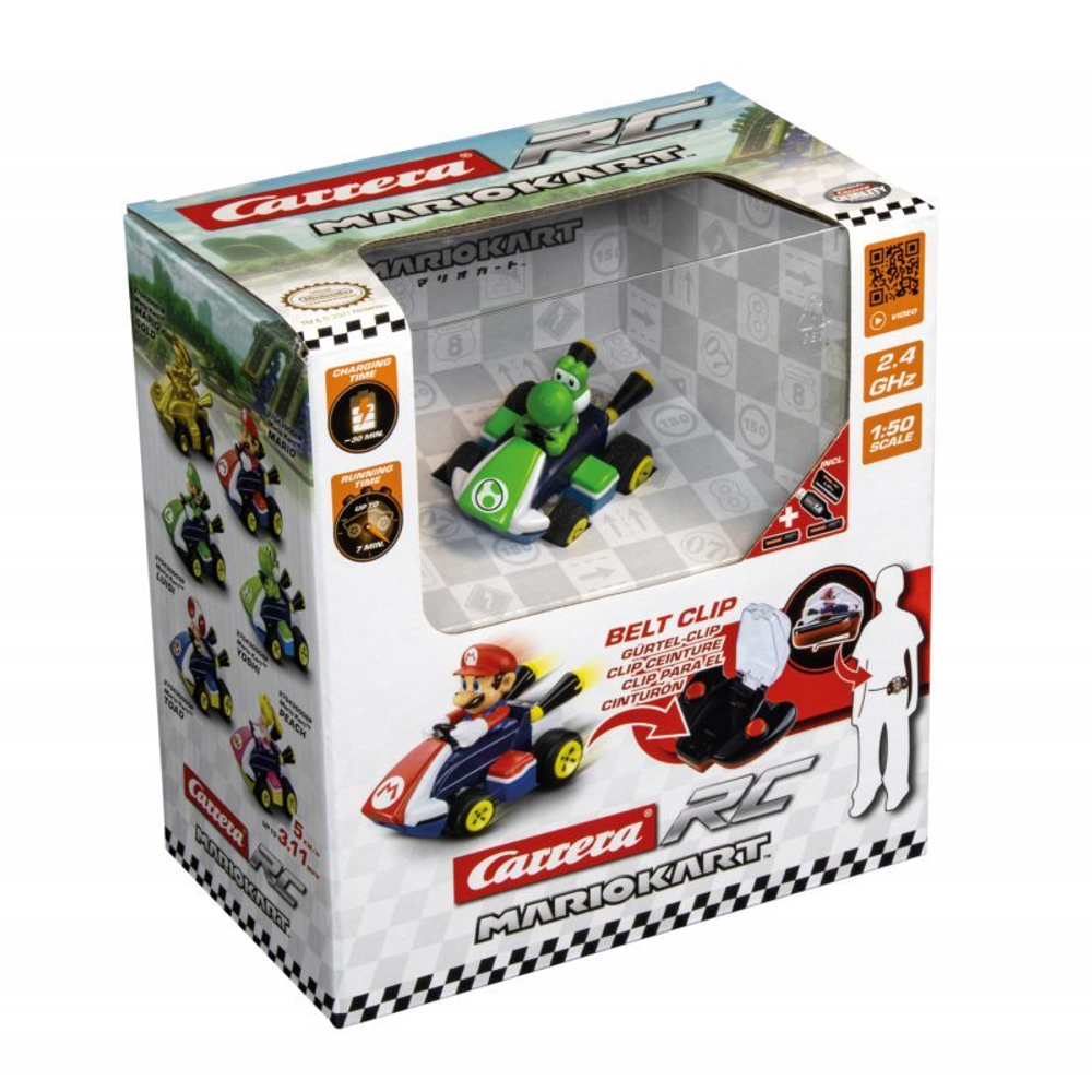 Carrera RC - Марио Карт Мини RC, Yoshi 2,4 ГГц 430004P