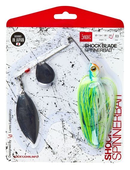 Спиннербейт Lucky John  SHOCK BLADE 22.0г 003 в блистере