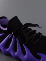 Кроссовки Изики - Yeezy boost- черно-фиолетовый
