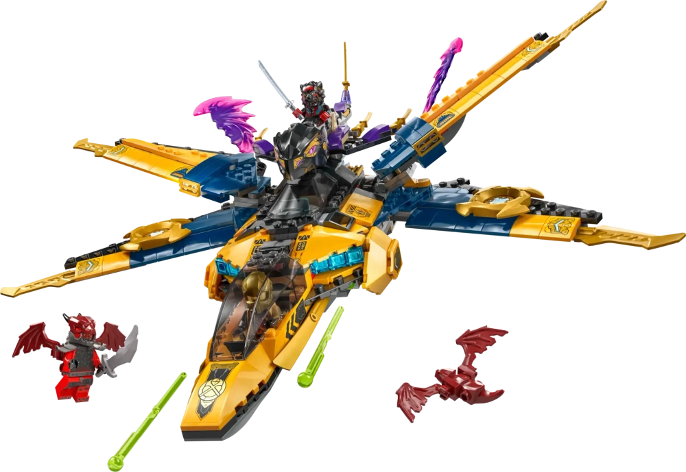 Конструктор LEGO Ninjago 71833 Суперштормовой самолет Раса и Арина