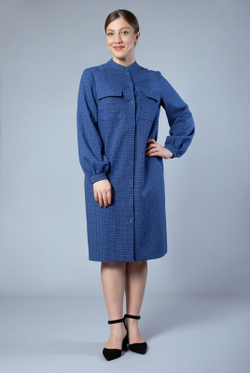 Платье женское 3874АП, клетка #406Кж053874АП