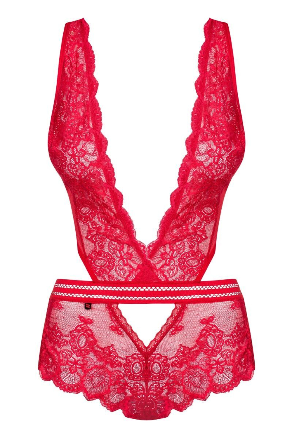 Оригинальное кружевное боди (Размер: S-M) (Цвет: белый)