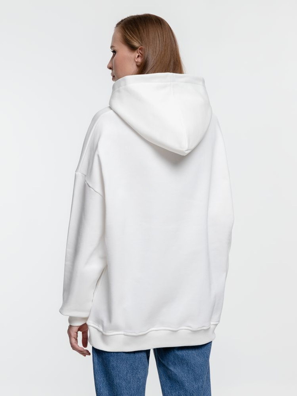 Худи оверсайз Kulonga Comfort Heavy, молочно-белое
